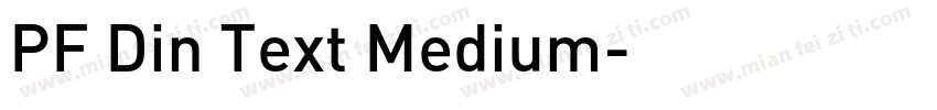 PF Din Text Medium字体转换
